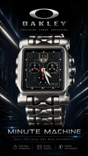 OAKLEY MINUT MACHINE - MOVIMENTO À BATERIA.