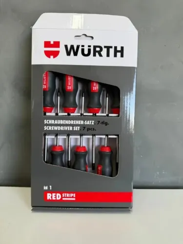 Jogo De Chave Fenda Torx Wurth 7 Peças Redstripe.