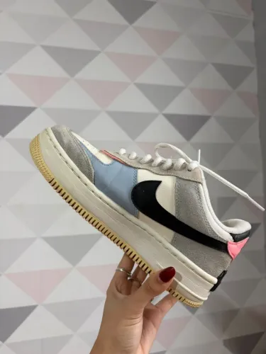 Nike Air Force 1 Shadow - Grey / Neon / Pink