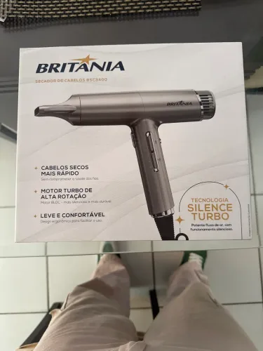 Secador de Cabelo Britania Silence Turbo 1600W NOVO
