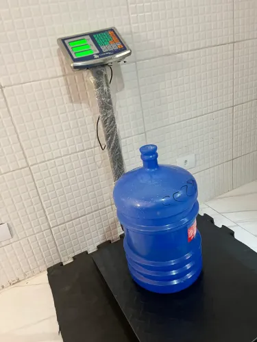 Balança digital 600 kg plataforma 45x60 bi volt pronta entrega