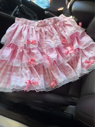 Saia de festa junina rosa