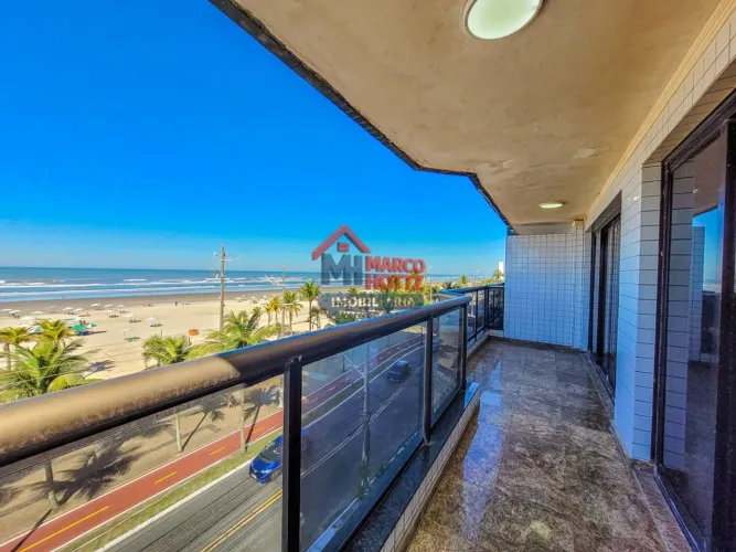 Apartamento Frente Mar Alto Padrão com 4 dormitórios na Tupy em Praia Grande/SP