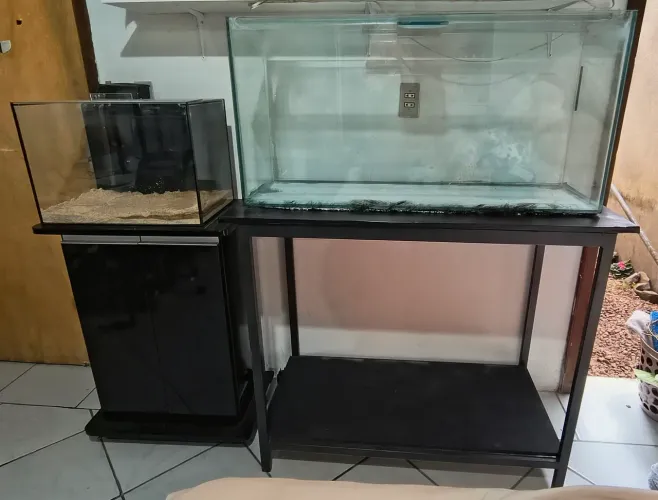 2 aquários (150 e 55 litros)
