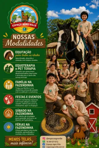 Modalidades para diversão e aprendizado e modalidades terapêuticas