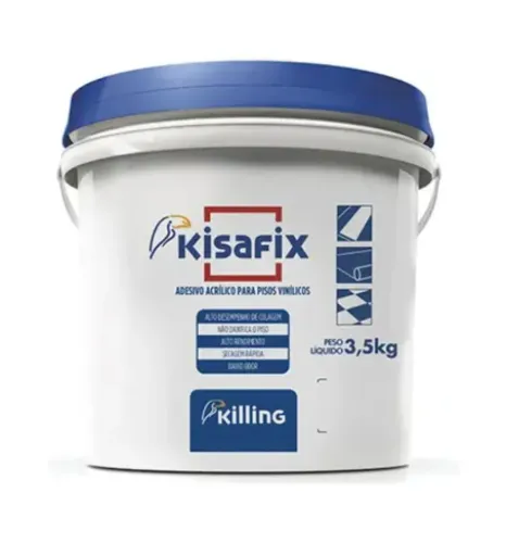 Cola Acrílica Kisafix 3.5kg, Cola PU Rodapé Kisafix, 5kg, Massa Quartzolit pro 10kg