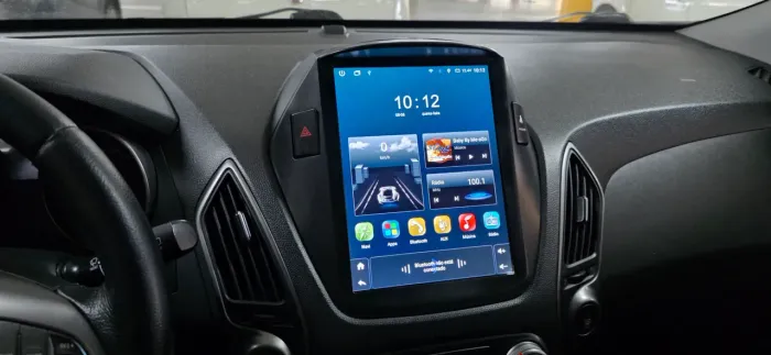 Multimídia estilo tesla 9.7 com moldura IX35