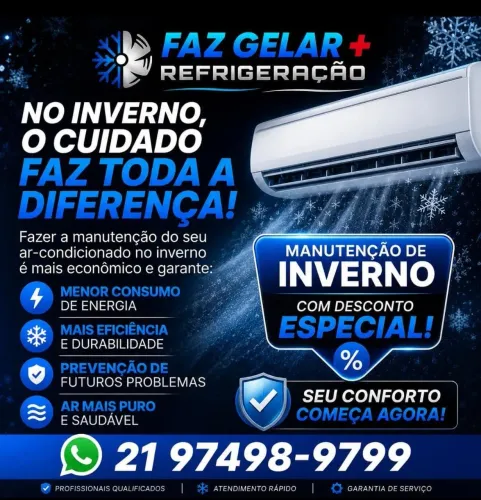 Manutenção no inverno com desconto