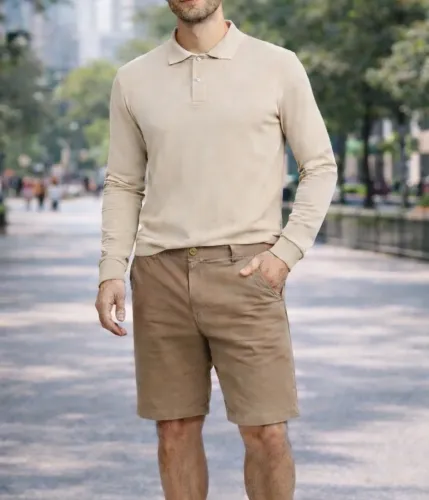 Conjunto Camisa Polo e Bermuda Sarja