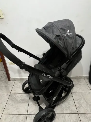 Carrinho de bebê 3 em 1 - ACOMPANHA BEBÊ CONFORTO