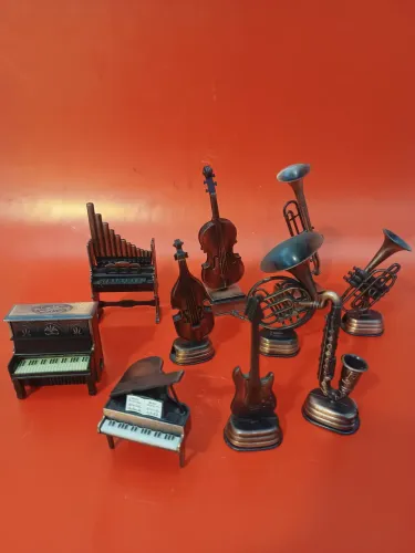 Miniaturas de ferro coleção de instrumentos musicais