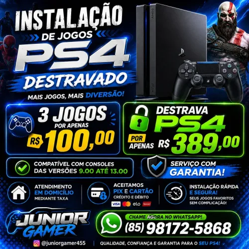 Jogos para PS4 no Goldhen