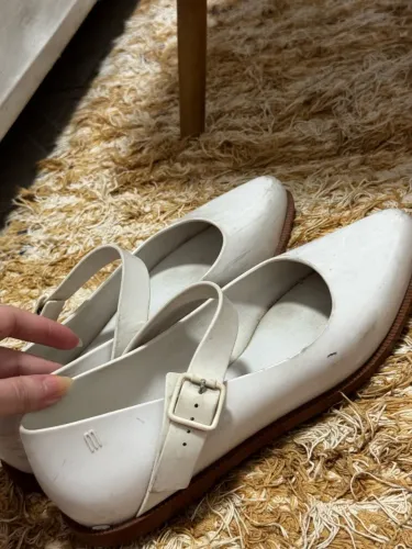 Sapatilha Melissa Off-White | Estilo Mary Jane