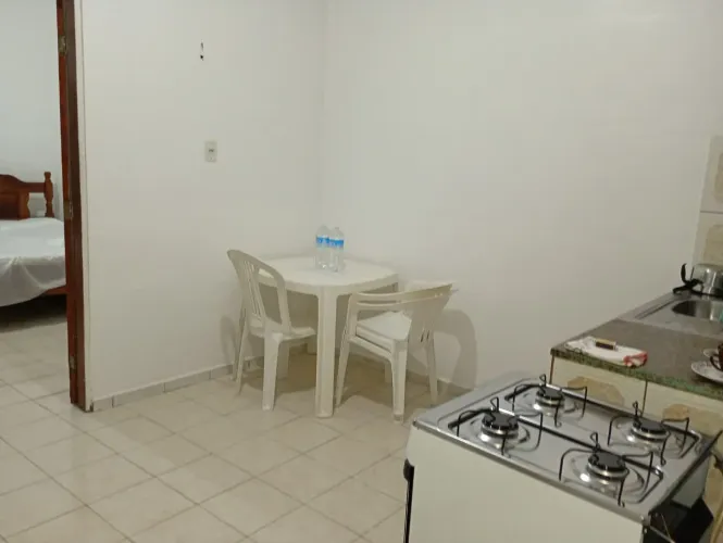 Suíte toda mobiliada com ar condicionado 