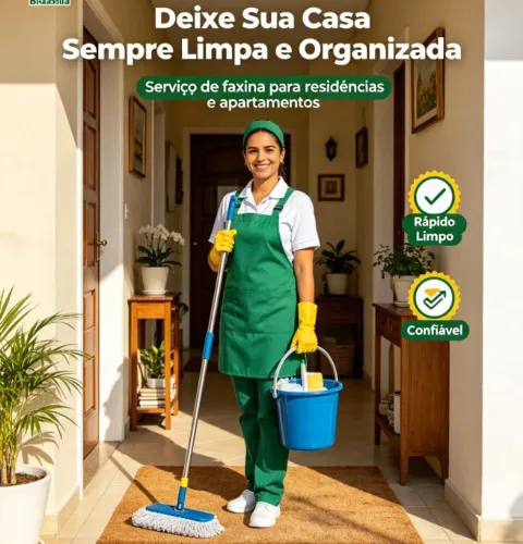 Serviço de faxina e passar roupas.