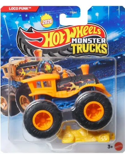 Monster Trucks Novo - Loco Punk - Hot Wheels - Mattel