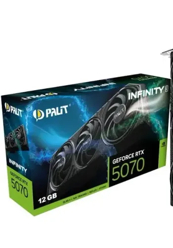 Placa de Vídeo Palit GeForce RTX5070 Infinity 3 12GB - LACRADA