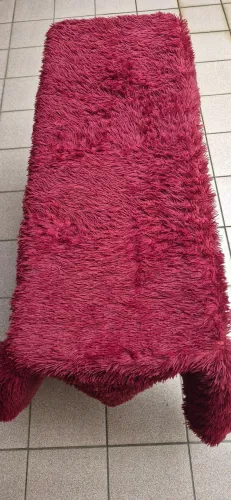 Tapete Peludo Vinho 2,00 mts x 1,20cm