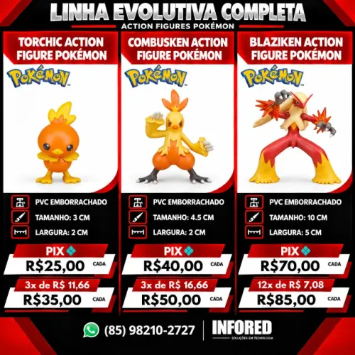Action Figures Colecionáveis em PV