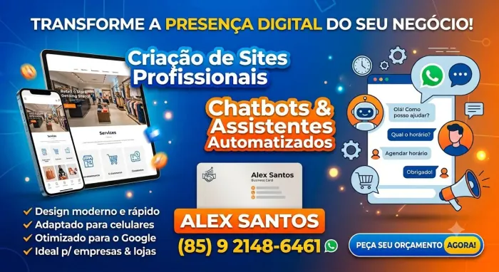 Sites Profissionais e Chatbot Automatizado para seu Negócio crecer