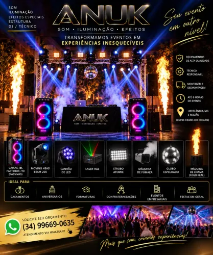 Locação de som iluminação