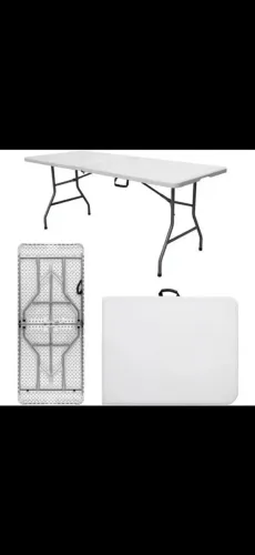MESA DOBRÁVEL PRETA OU BRANCA 