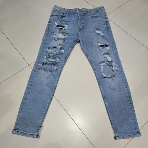 Calça jeans zara skinny fit | destroyed | usada