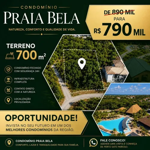 Terreno em Condomínio para Venda em Mata de São João, Praia Do Forte