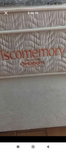 Cama casal Ortobom hijienizado lavada