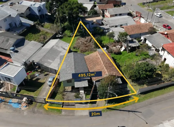 Terreno com casa