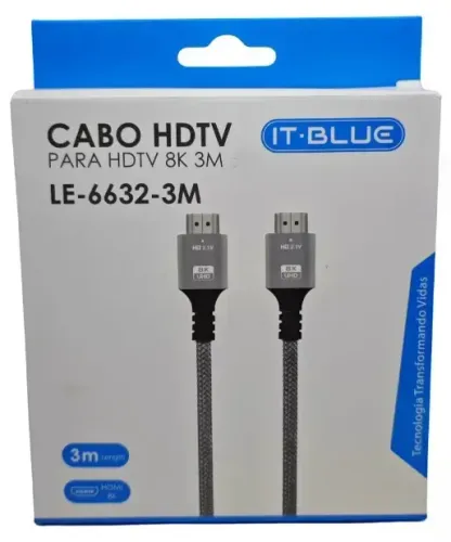 CABO HDMI PARA HDMI 8K 3M LE-6632-3M