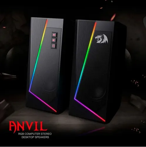 Caixa de som redragon RGB para Pc USB