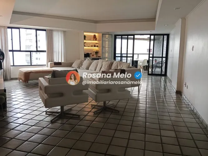 Apartamento 5 quartos (2 suítes), 212m², vista para o mar, Edf. Natália Dias, Boa Viagem