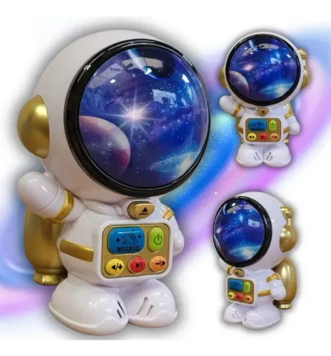 Brinquedo Astronauta Musical Interativo Luz Som E Diversão