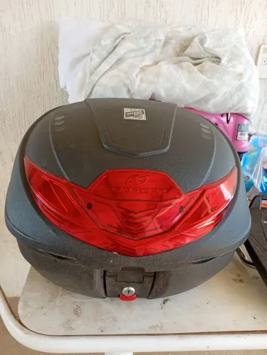 Baú 35L + bagageiro "churrasqueira" pra Titan ou fan até 2015