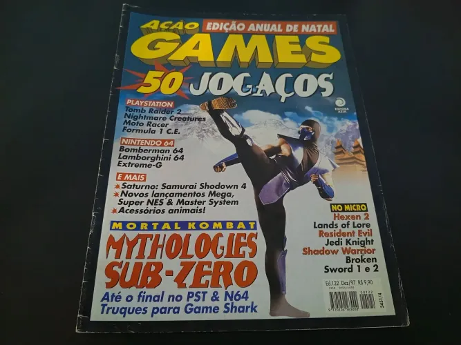 Revista de videogames ação games 122