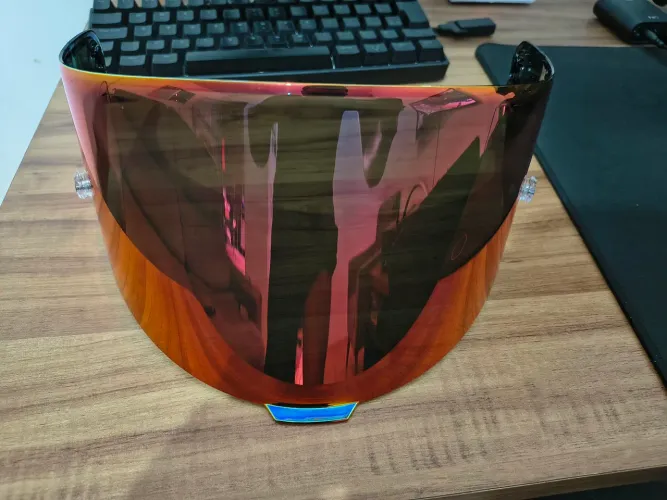 Viseira para capacete Kyt TT Course - vermelha