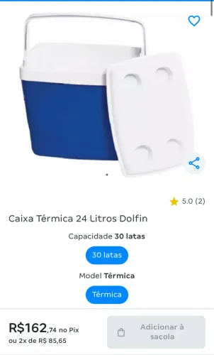 Caixa Térmica 32 litros Dolfin Grande 
