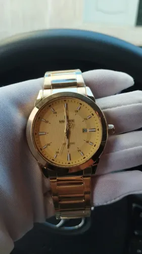 Relógio de Pulso Dourado Naviforce-NF8029