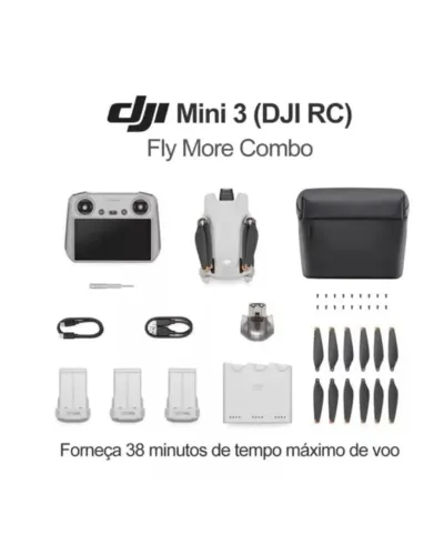 Drone DJI mini 3 combo fly more semi novo 