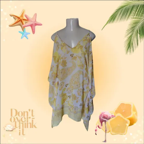 saída de praia estilo kaftan
