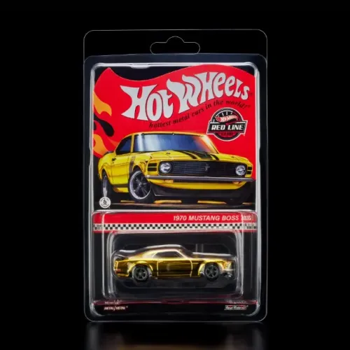 Hot Wheels Red Line Club 1970 Mustang Boss 302 Cor Amarelo