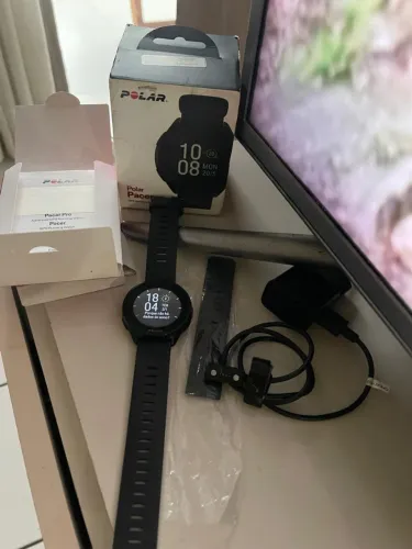 Relógio polar pacer corrida troca tbm