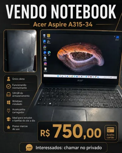 Notebook acer aspire