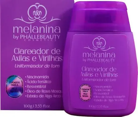 Melanina Phallebeauty clareador de axila e virilha