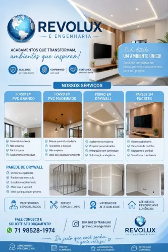 FORRO PVC COM INSTALAÇÃO PROFISSIONAL EM SALVADOR
