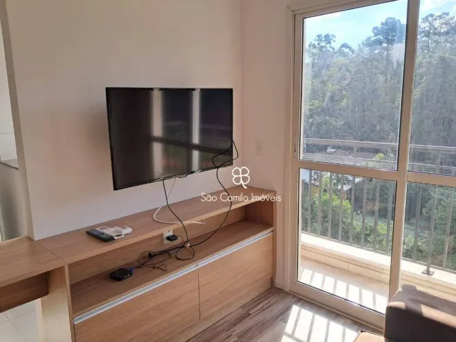 Apartamento com 1 dormitório para alugar, 38 m² por R$ 3.267,00/mês - Granja Viana - Cotia