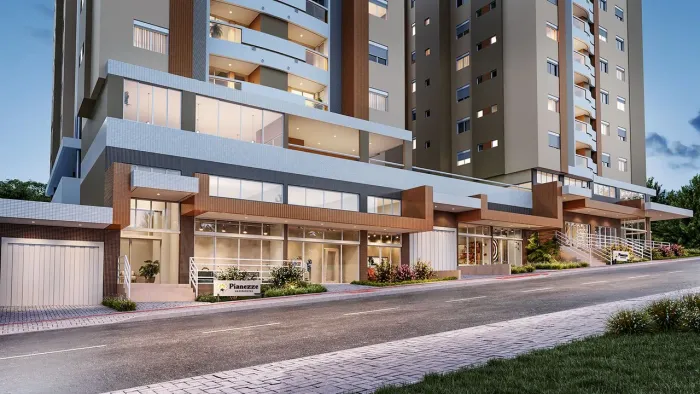 Residencial Pianezze Içara apartamento 02 dormitórios sendo um suite e sacada