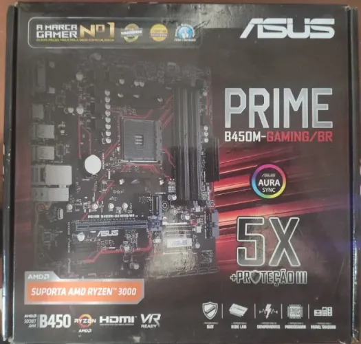 PLACA MÃE ASUS PRIME B450M-GAMING/BR