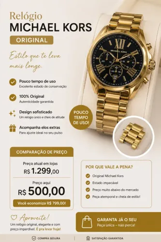 Relógios Michael Kros